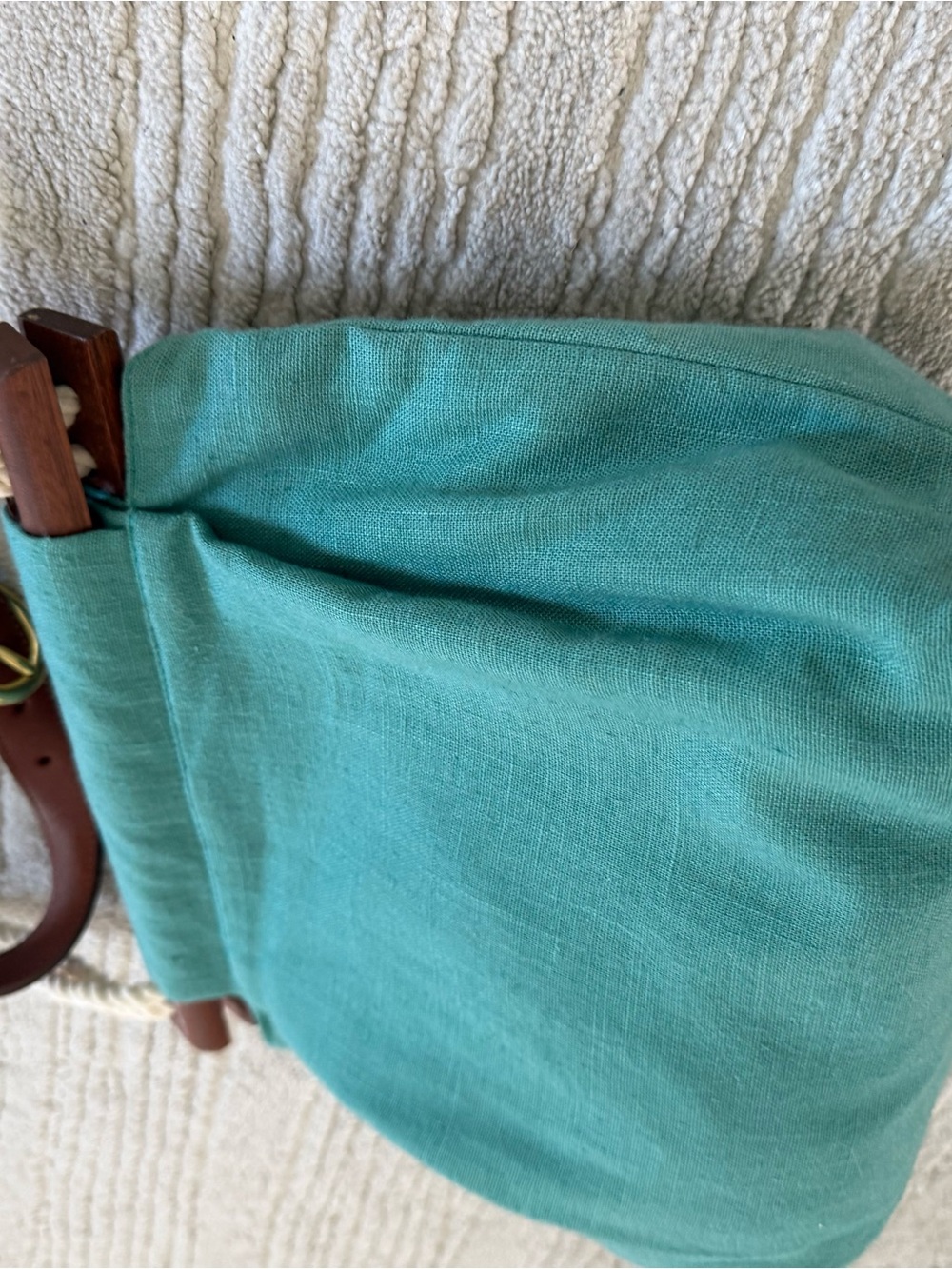NEW KIEL JAMES PATRICK TURQUOISE ANCHOR ROPE NAUTICAL CROSSBODY - Picture 11 of 14